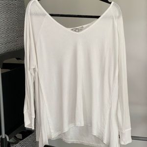 White BKE sweater